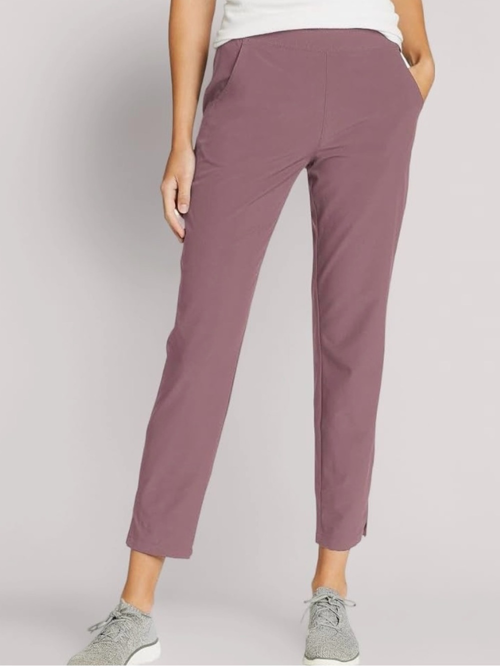Eddie Bauer Women's Traveler Ankle Pants Dusty Violet Large